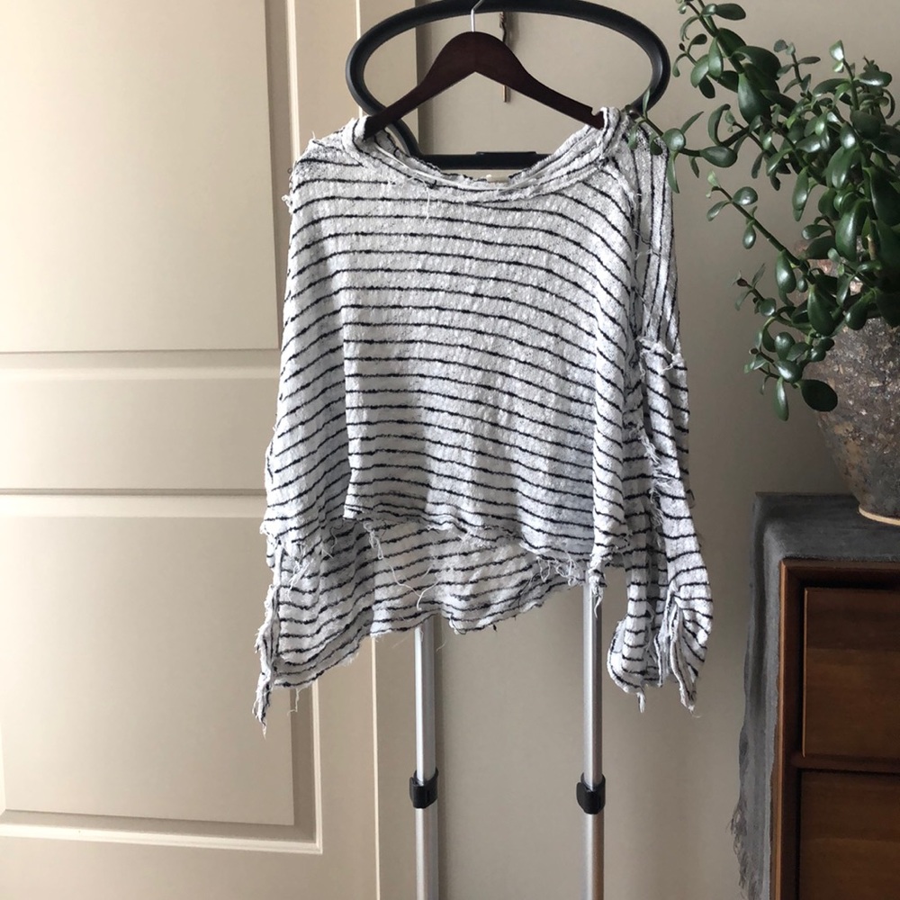 Free slub skin knit sweater